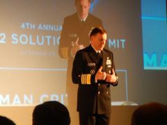 Adm. Michael Rogers, USN, director of the NSA and commander of U.S. Cyber Command, warns of an increase in number and sophistication of cyber attacks during Thursday's SAP NS2 Solution Summit.