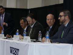 A panel of industry experts explore the hows and whats of the technology future at WEST 2022. Photo by Michael Carpenter