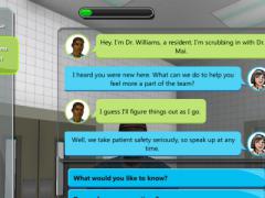 A “serious game” developed by Alion Science and Technology puts players inside virtual operating rooms to teach proper communication skills as it guides players through real-world surgery scenarios.