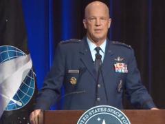 Gen. John "Jay" Raymond, USSF, the chief of Space Operations, is emphasizing the digital nature of the new Space Force.
