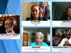 A panel of five intelligence community members related their own personal experiences as they discussed the need for diversity during the final session of the 2020 Intelligence and National Security Summit.