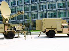 A Joint Network Node (r) and a satellite transportable terminal, part of the U.S. Army’s Warfighter Information Network–Tactical (WIN–T) Increment 1, are set up at Aberdeen Proving Ground, Maryland. WIN–T Increment 1 has been fielded to the force, and work on Increment 2 aims to begin deployment this year.