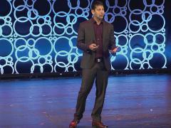 Former NSA hacker Dave Aitel speaks at the S4 security conference in Miami. Photo by courtesy of S4