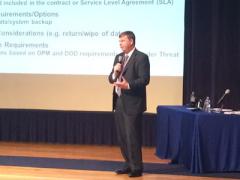 John Hickey, program manager for Defense Department Mobility at DISA, talks about security assessment and risk acceptance for DOD migration to commercial cloud.