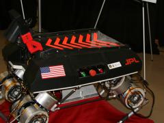 This early version of the ARL RCTA's LLAMA robot demonstrated how a quadruped can ascertain obstacles and avoid them. An improved version features better sensors, and future iterations will give it more speed and greater payload.