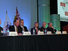 Panelists discuss modernizing U.S. military networks at MILCOM 2016. Photo by Mike Carpenter