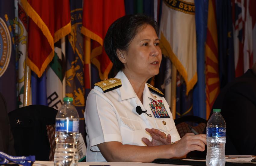Rear Admiral Susan BryerJoyner, Vice Director, Command, Control, Communications and Computers / Cyber, Deputy Chief Information Officer at the Joint Staff. Photo By: Michael Carpenter.