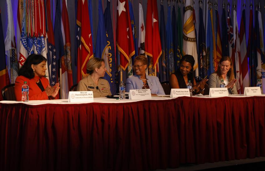 A panel at TechNet Augusta 2022 discusses cybersecurity issues. Credit: Michael Carpenter