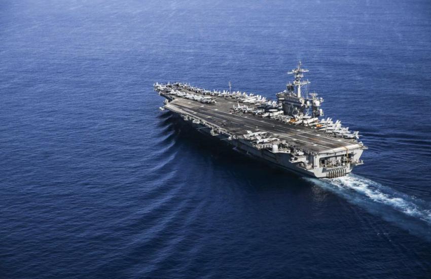 The Nimitz-class aircraft carrier USS Abraham Lincoln (CVN 72) transits the South China Sea, to support scheduled 7th Fleet area of operations. With China as our near-peer competitor, American tech companies must examine any potential considerations. Credit: Navy Petty Officer 3rd Class Thaddeus Berry