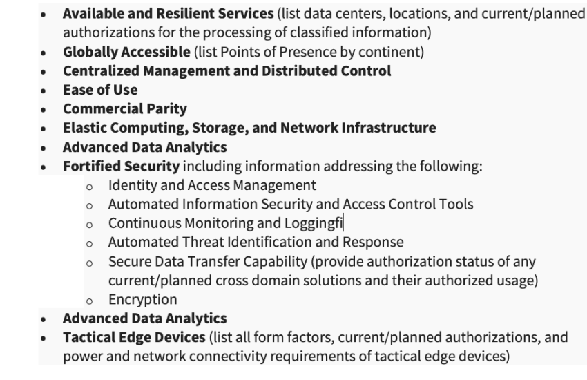 The Host and Compute Center, or HaCC, specified several conditions for the commercial cloud services.