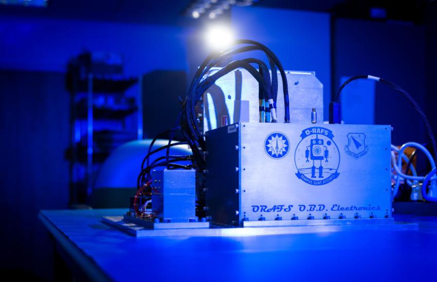 Air Force Research Laboratory’s Optical Rubidium Atomic Frequency Standard, or ORAFS, is an advanced optical clock design built on existing vapor cell and laser technologies. Credit: AFRL