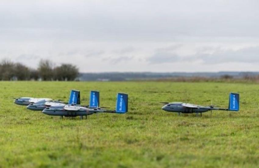 AI-powered drones are tested in the U.K. as a joint development with the U.S. Air Force Research Laboratory. Credit: Marc DeNofio.