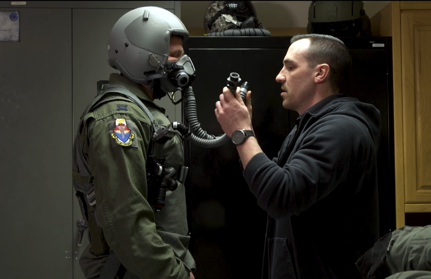 Several projects at the wing are looking at how to improve Air Force pilot equipment, such as crew seats and flight suits needed to withstand high gravitational force and altitudes, simulated with a world-renown centrifuge. Credit: 711th Human Performance Wing