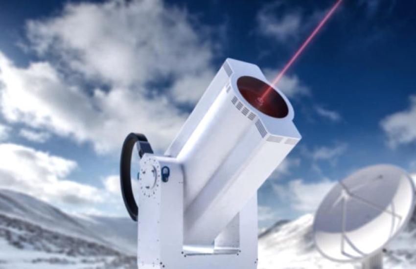 A satellite earth station is used with the Space Development Agency’s new satellites. Credit: Stock photo from Mynaric Communications Equipment Company