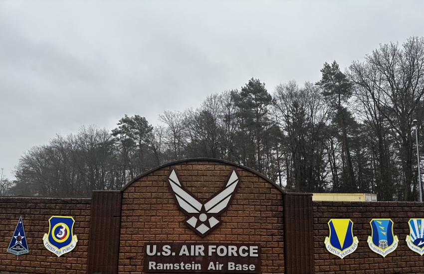 Front gate of Ramstein Air Base