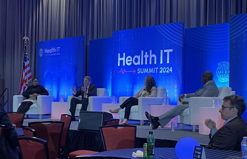 Panelists at the Health IT Summit 2024 discuss AI in government acquisition.