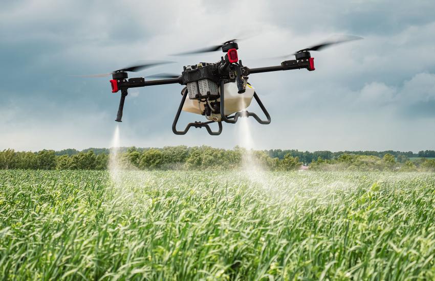 Unmanned aerial systems (UAS), aka drones, are often Chinese manufactured, which could threaten the food and agriculture industry and consequently the U.S. critical infrastructure. Credit: Melnikov Dmitriy/Shutterstock