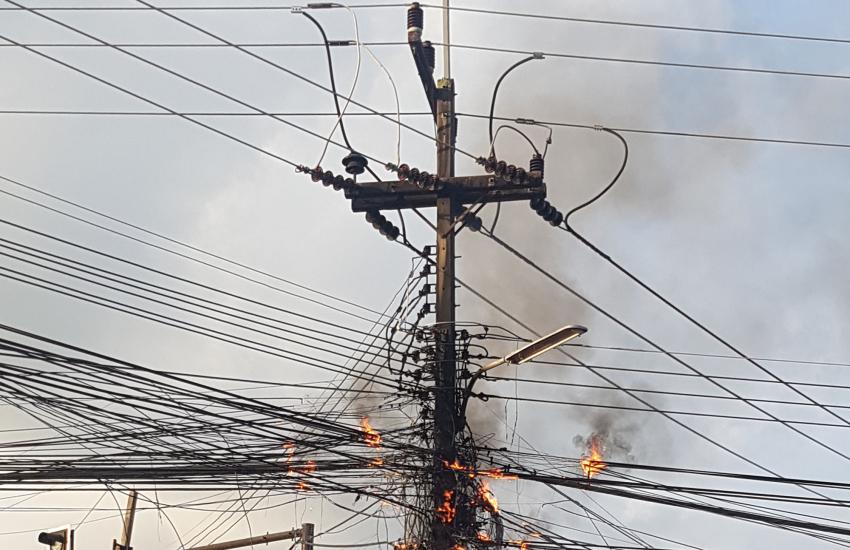 The Idaho National Laboratory’s wireless testbed can test equipment to the breaking point, such as causing power lines to explode. The testbed is used to resolve a wide array of wireless technology challenges for the Department of Energy, other departments and agencies, and industry. Credit: BLUR LIFE 1975/Shutterstock