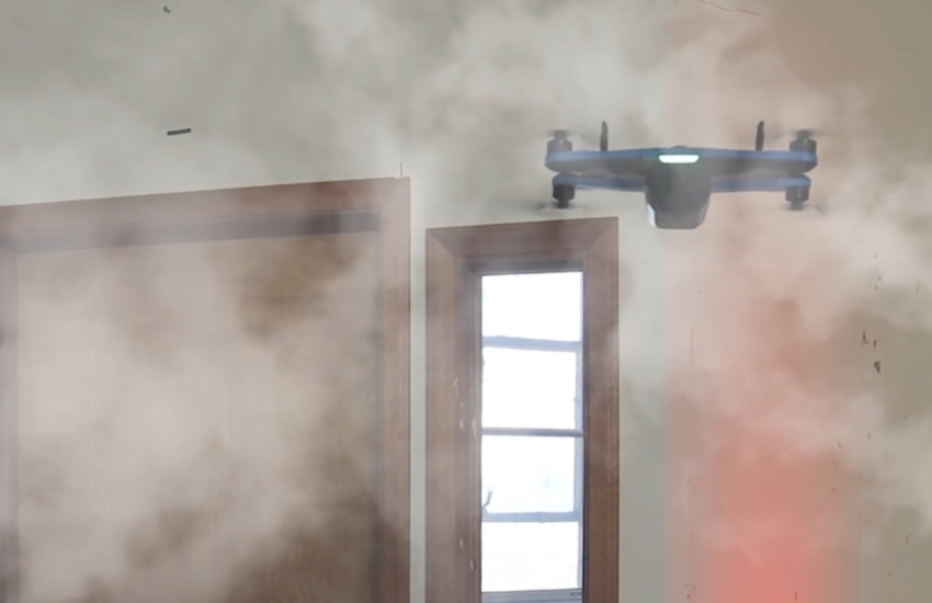 SWAT teams, firefighters or other personnel want to leverage drones for indoor emergencies, which is difficult without the benefit of GPS or in smoky or wet conditions. Credit: PSCR