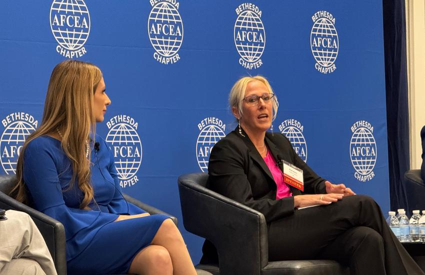 “All of our agencies have been cautious and deliberate about the way we approach artificial intelligence. We only have one chance to get these kinds of things right,” says Kiersten Schiliro (r), senior technical advisor, Operational Technology Division, FBI.
