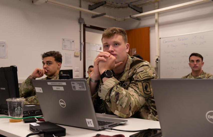 Hosted by the 173rd Airborne Brigade’s Signal staff and Raven Company, the exercise focuses on building a shared understanding of tactical communications systems and processes used by allied forces. Photo by Capt. Jennifer French, 173rd Airborne Brigade