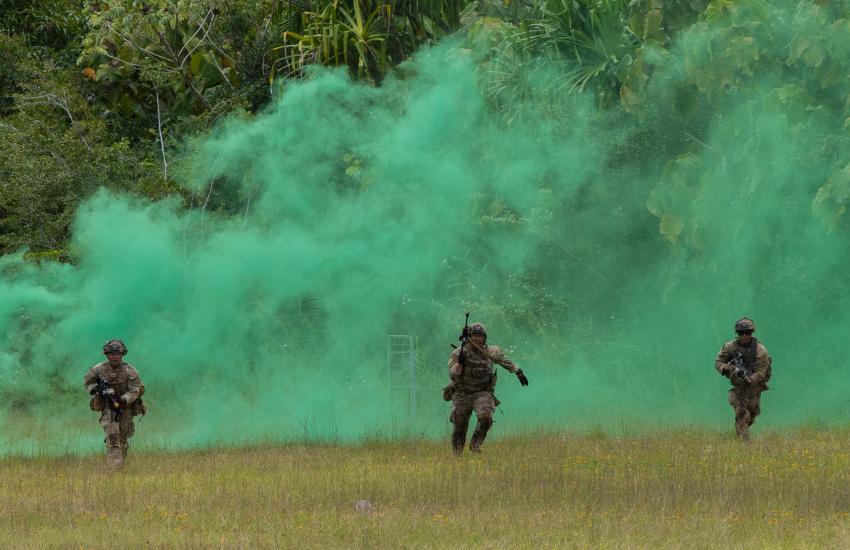 Seamless connectivity is key in moments of crisis. Pictured are soldiers during Exercise Bronco Rumble, a mission to test operations over long distances while still maintaining operational control using the Integrated Tactical Network communications platforms. Credit: U.S. Army photo by Staff Sgt. Alan Brutus