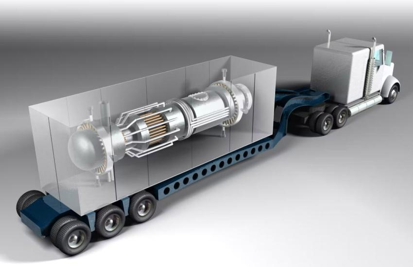 Most microreactor designs would be built in a factory and shipped in cargo containers to locations around the globe. Credit: Courtesy of Idaho National Laboratory