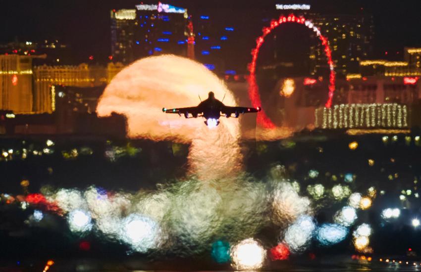 The Air Force Warfare Center at Nellis Air Force Base, Nevada, hosts Bamboo Eagle, which when combined with a Live Virtual Constructive, or LVC, environment, allows testing of command and control and emerging technologies in a global fashion. Photo courtesy of the Royal Australian Air Force