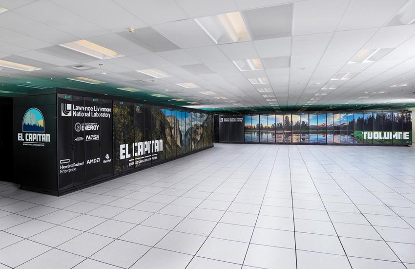 The Department of Energy’s El Capitan high-performance computer, built by Hewlett-Packard, is currently the world’s most powerful supercomputer and plays a central role in modernizing the U.S. nuclear stockpile. Credit: Lawrence Livermore National Laboratory