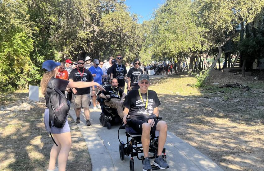 Rick Lipsey is supported by Rick's Raiders, his team of supporters who help raise money for ALS research.