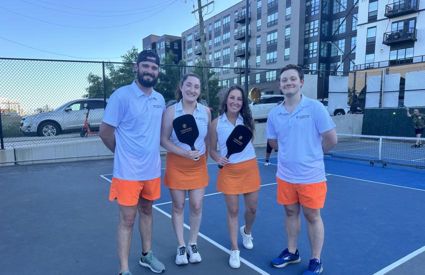 Fognigma sponsored two pickleball courts and was represented by two teams at AFCEA's first pickleball tournament fundraiser.
