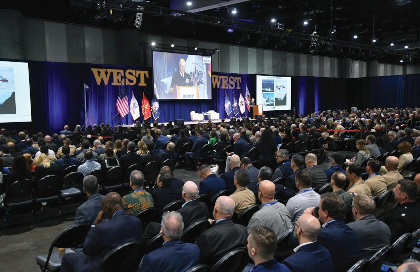 WEST, the premier sea services conference co-hosted with the U.S. Naval Institute, focuses on global maritime defense operations. Credit: Awlex Karras