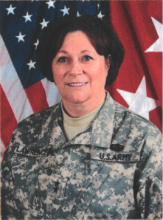 Susan Lawrence in uniform