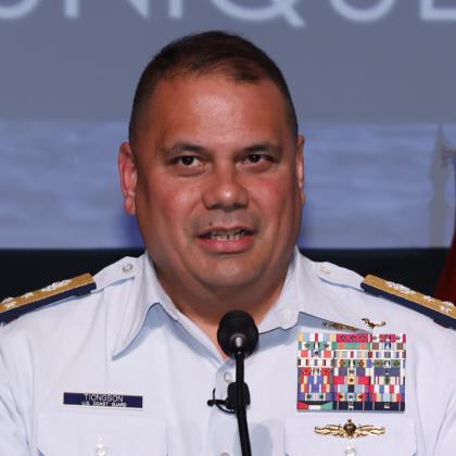 Vice Adm. Andrew Tiongson headshot at WEST