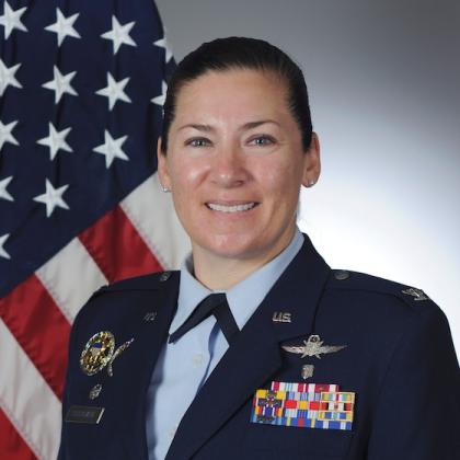 Col Lauren Courchaine, USAF - Commander of the 37th Training Wing, Joint Base San Antonio-Lackland, Texas