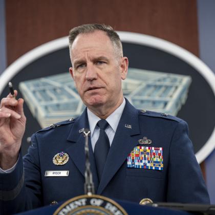 Pentagon Press Secretary Air Force Brig. Gen. Patrick S. Ryder.