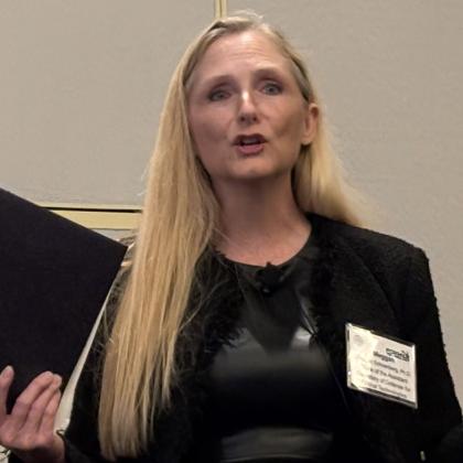 Meggan Schoenberg, principal director for Integrated Network System of Systems in the Office of the Assistant Secretary of Defense for Critical Technologies, Office of the Under Secretary of Defense for Research and Engineering
