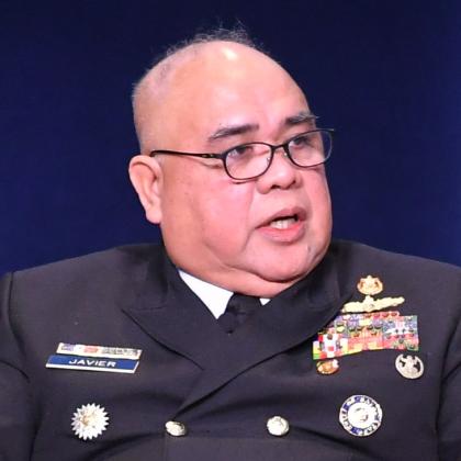 Rear Adm. Alan Javier, chief of naval staff for the Philippine Navy