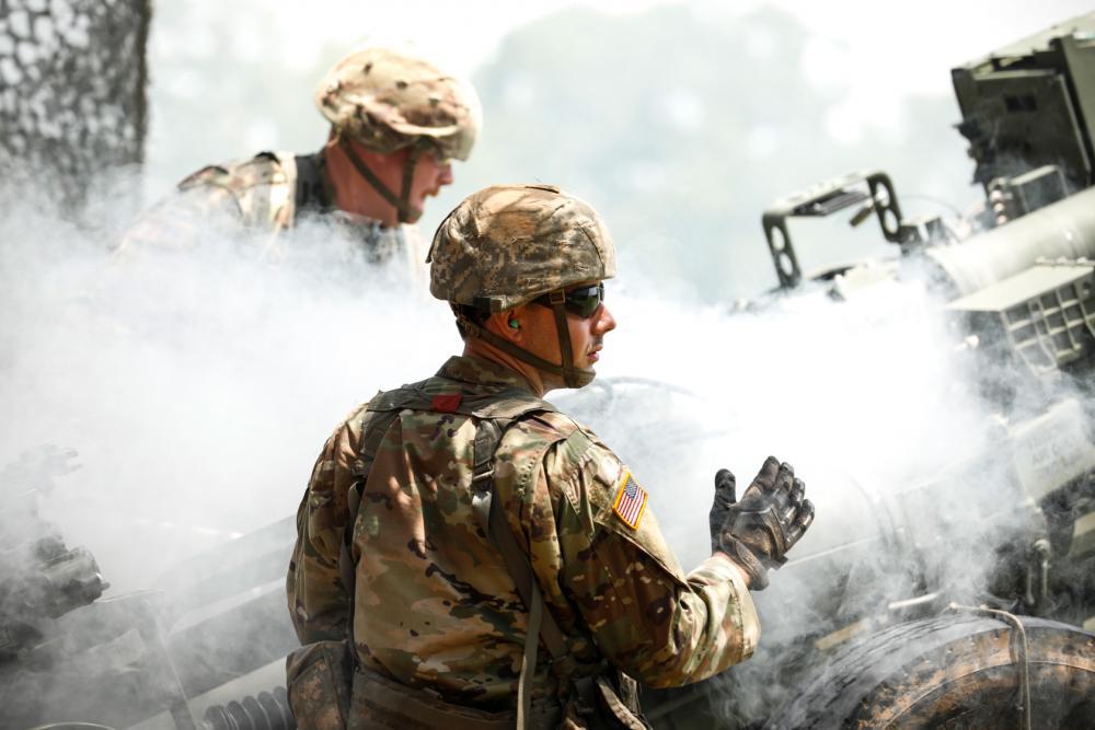 Arkansas National Guard soldiers from the 1st Battalion, 206th Field Artillery Regiment conduct training with the M777 Howitzer during annual training on Fort Chaffee in June. The Army has a plan, yet to be disclosed, to replace the Howitzers. Credit: Pfc. Savannah Smith