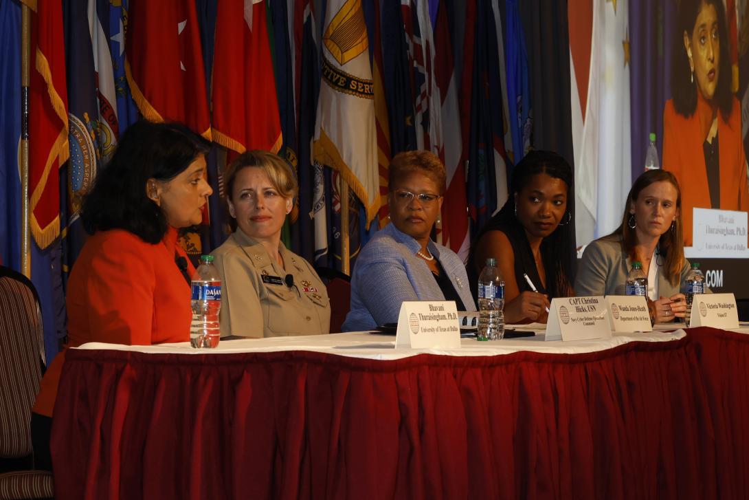 Senior cyber leaders speak on a panel at TechNet Augusta 2022. Credit: Michael Carpenter