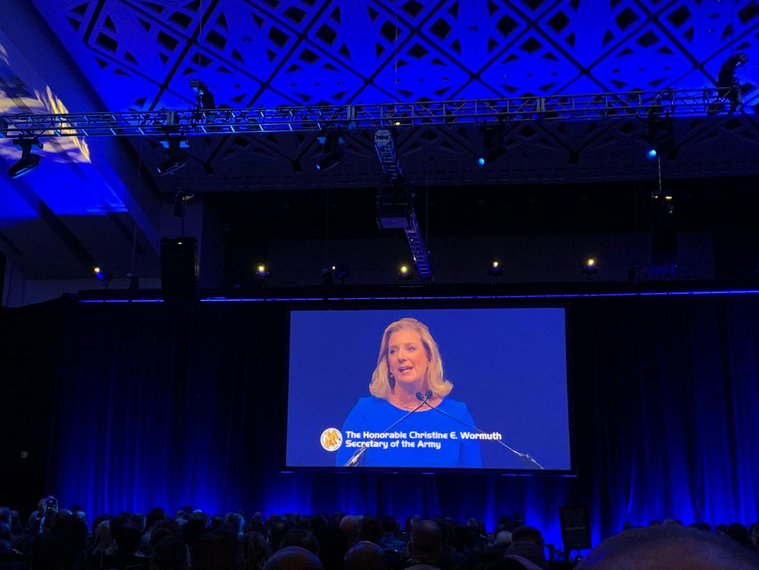 Secretary of the Army Christine Wormuth opens the annual AUSA conference.
