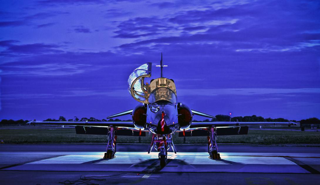 BAE Systems is testing out the integration of Red 6's augmented reality system on its Hawk fast jet trainer aircraft. Credit: Photo courtesy of BAE Systems