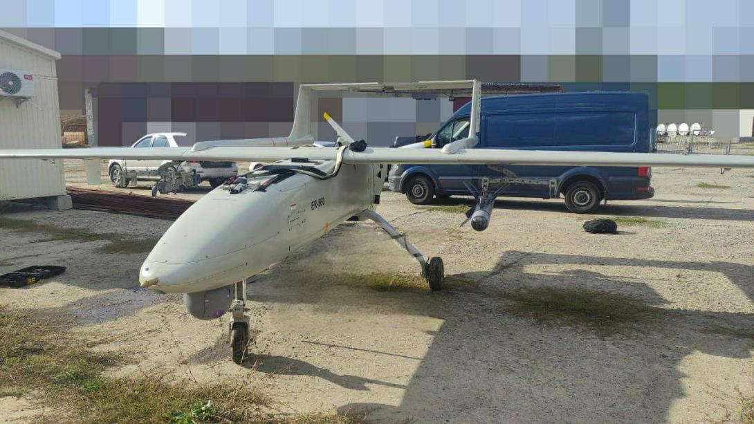 Ukrainian forces claimed to have intercepted an Iranian drone Mohajer-6. Photo By Ukrainian Ministry of Defence/ Twitter 