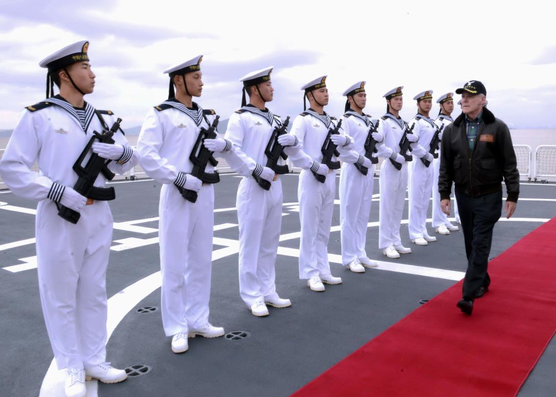 Former secretary of the navy Ray Mabus visited the Chinese Navy in 2012, such contacts are less likely now. Photo By: Mass Communication Specialist Sam Shavers, U.S. Navy.