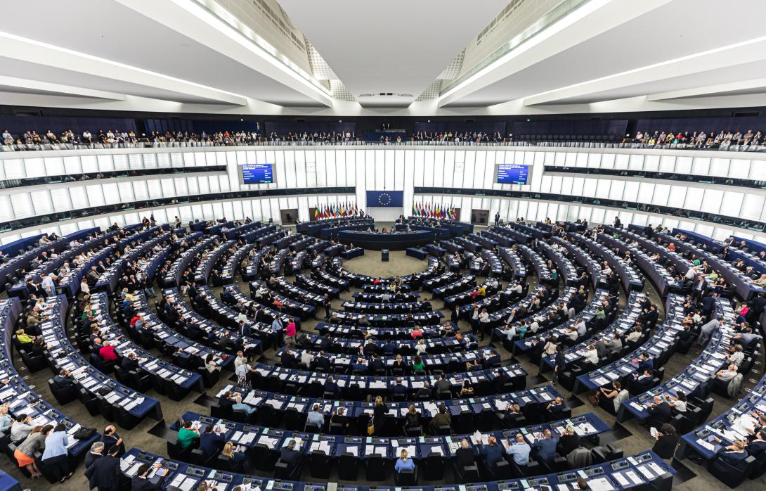 Plenary room of the European Parliament in Strasbourg, France, where the Cybersecurity Act is expected to arrive during 2023. Credit: Drop of Light/Shutterstock