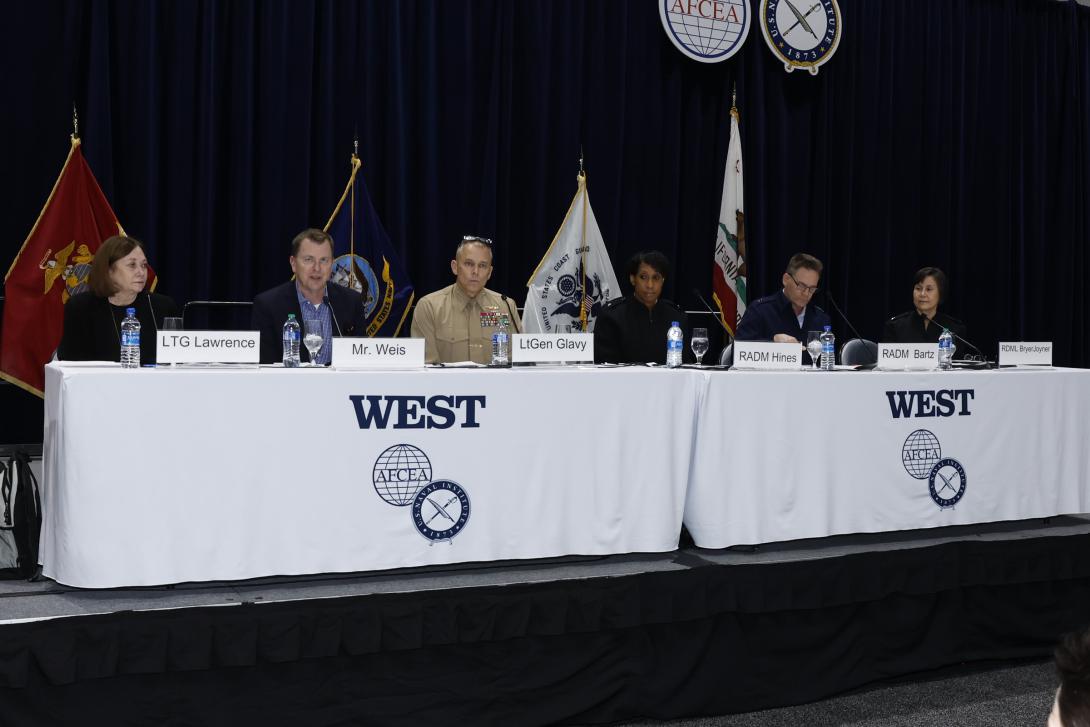 Panelists at WEST 2023 in San Diego discuss the advantages and disadvantages of big data. Credit: Michael Carpenter
