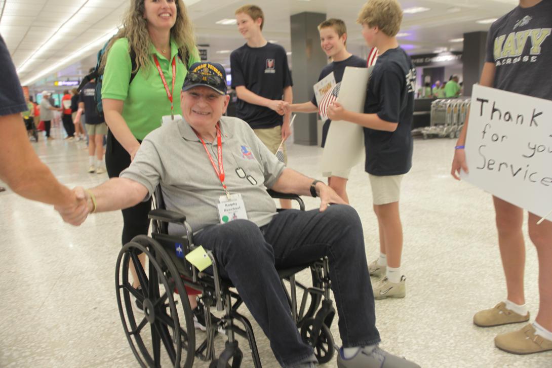 Ralph Deschaaf had assisted 199 survivors of the HMAS Melbourne and USS Frank E. Evans collision at sea in 1969, for which he and his crewmates were awarded Outstanding Performance of Duty. Photo by Diego Laje 