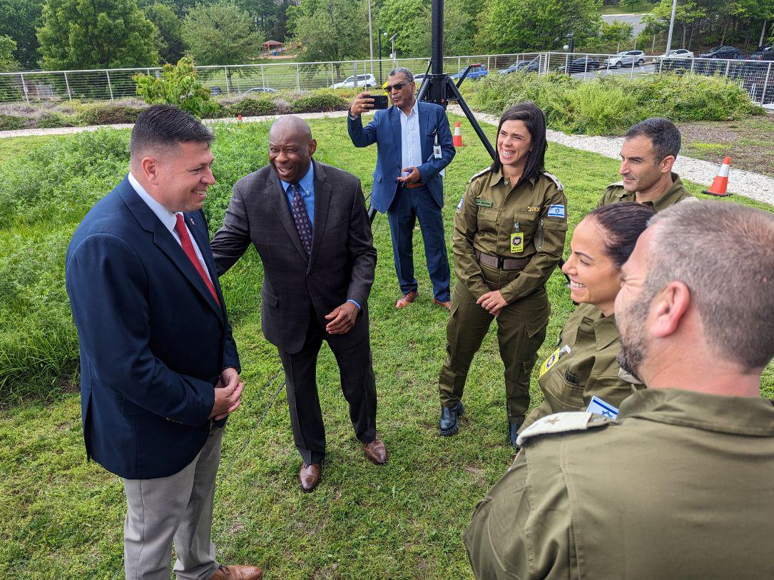 Kenneth C. McNeill, second from the left, is the first African American SES and CIO at the National Guard. His mission is to continue open discussions about diversity and equity among his team members and other agencies. Photo by Maj. Dakota “Kool-Aid” Kauffman, USAF 