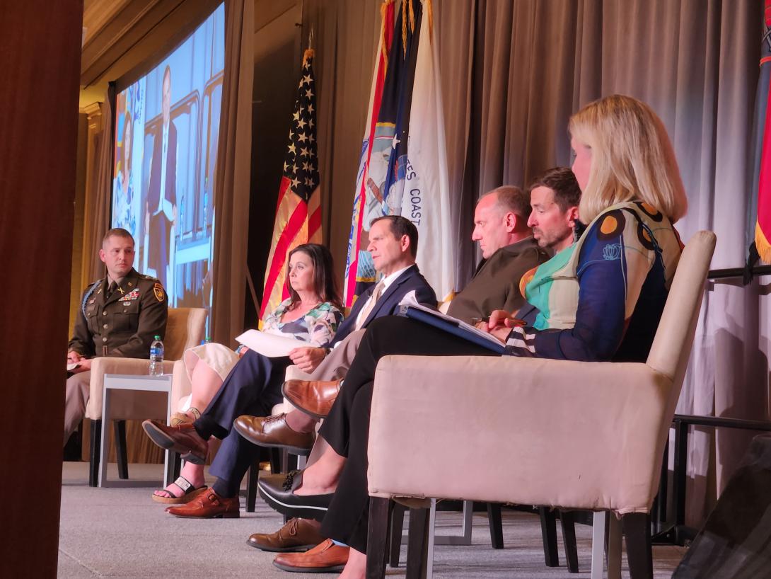Panelists discuss Army acquisition at TechNet Augusta 2023.