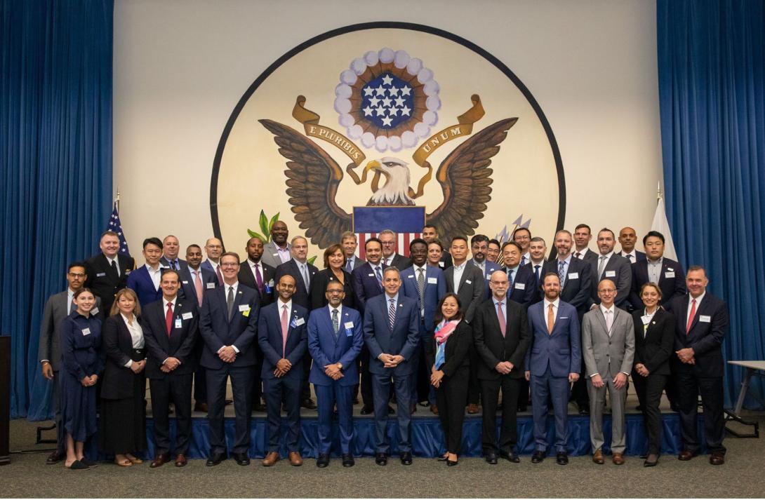 Trade mission delegates, along with U.S. Deputy Commerce Secretary Don Graves, visit Tokyo. Photo courtesy of SealingTech